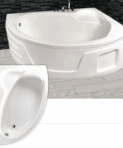 Capri corner bathtub (156cm) – contemporary elegance for your modern bathroom
