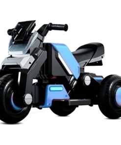 Kidsmate Hyrider 6V Electric Kids Bike with Rechargeable 6.5 Ah Battery Inbuilt Imported Motor Drive | Music Player, Front LED Light & Foot Accelerator Pedal Bike for Ages 1-4 Years
