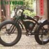 Popular 26" Fat Tire Chopper 48V 500 750W Motor Big Wheel Snow Tyre Electric E Bike Bicycle