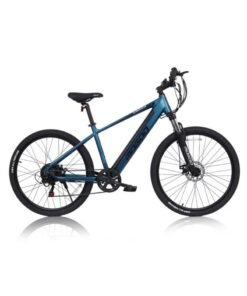MOGOO E6000 27.5" E-Bike For Adults - Shimano 7-Speed - 350W Motor - 36V 10.4Ah Battery - Disc Brakes - Lightweight Commuter - Suspension Mountain Bike - Pedal Assist - 35Kph - 80Km Range - Blue