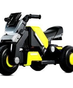 Kidsmate Hyrider 6V Electric Kids Bike with Rechargeable 6.5 Ah Battery Inbuilt Imported Motor Drive | Music Player, Front LED Light & Foot Accelerator Pedal Bike for Ages 1-4 Years